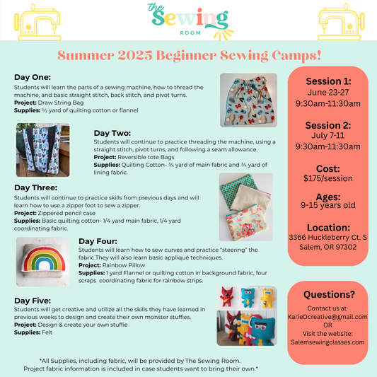 SUMMER Sewing Camp