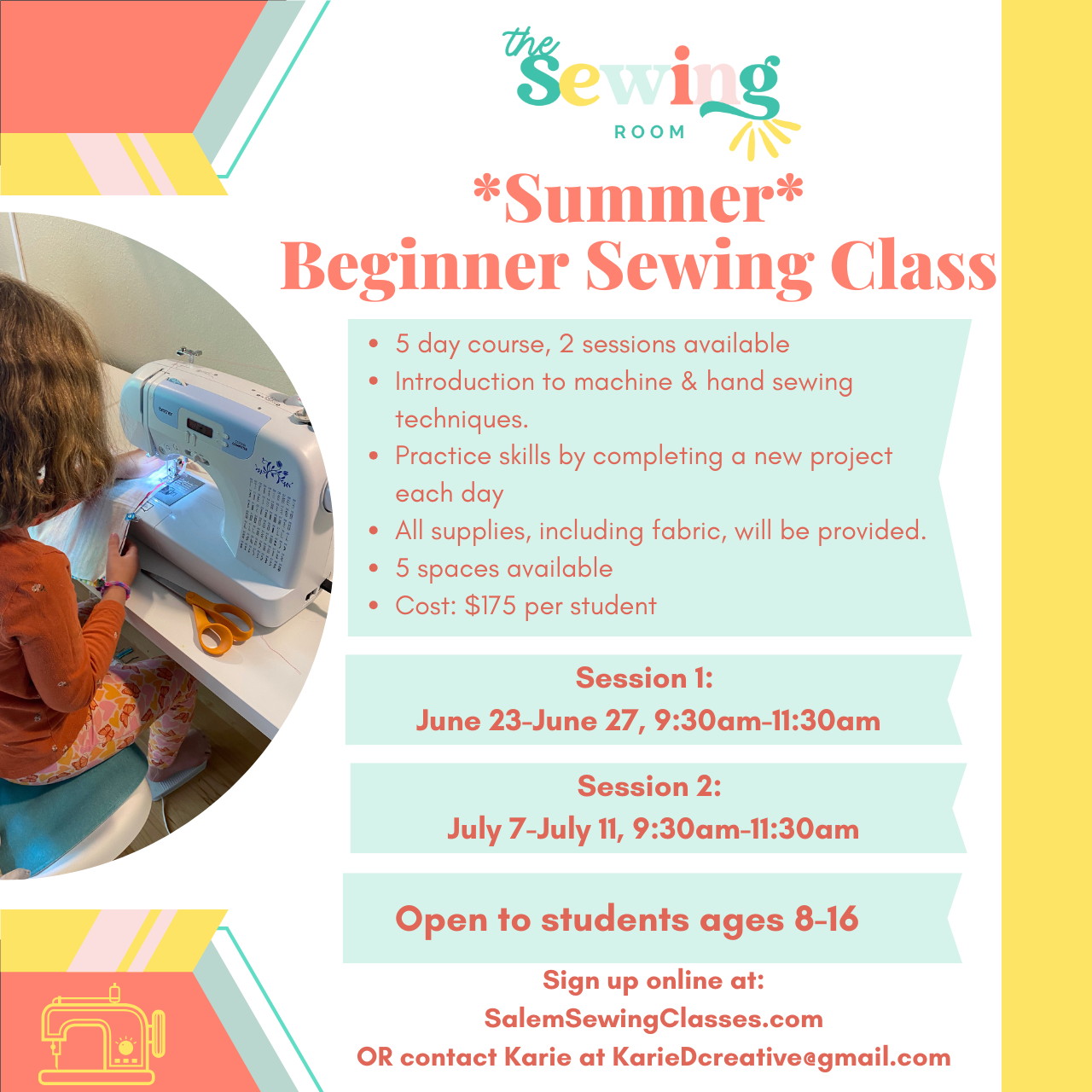 SUMMER Sewing Camp